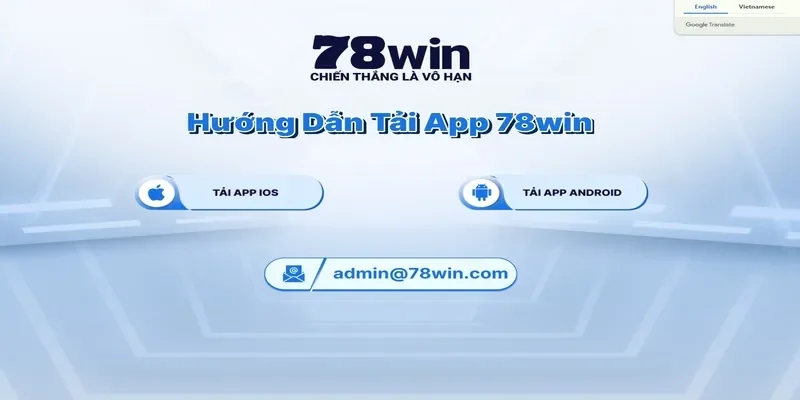 Giao diện app 78Win trên điện thoại