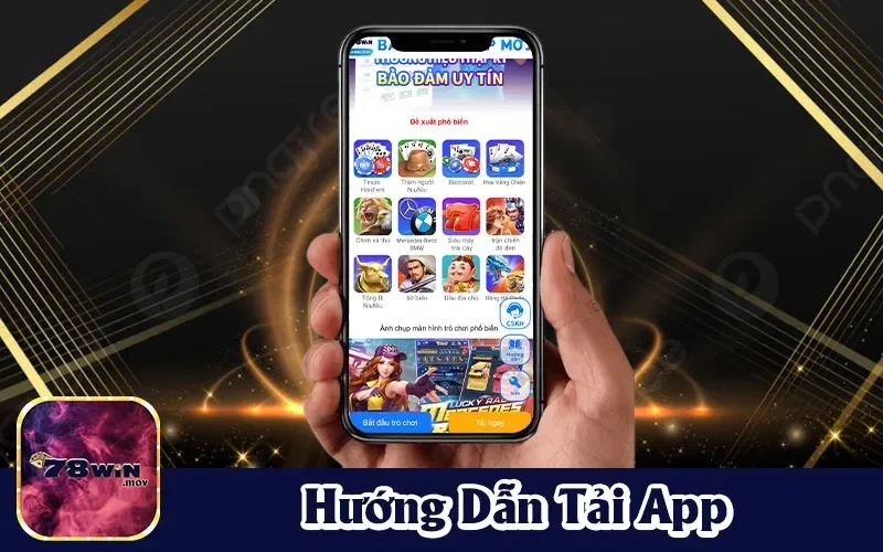 Giao diện 78win app trên điện thoại
