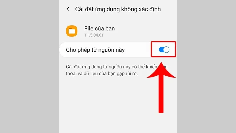 Cài đặt file APK 78win